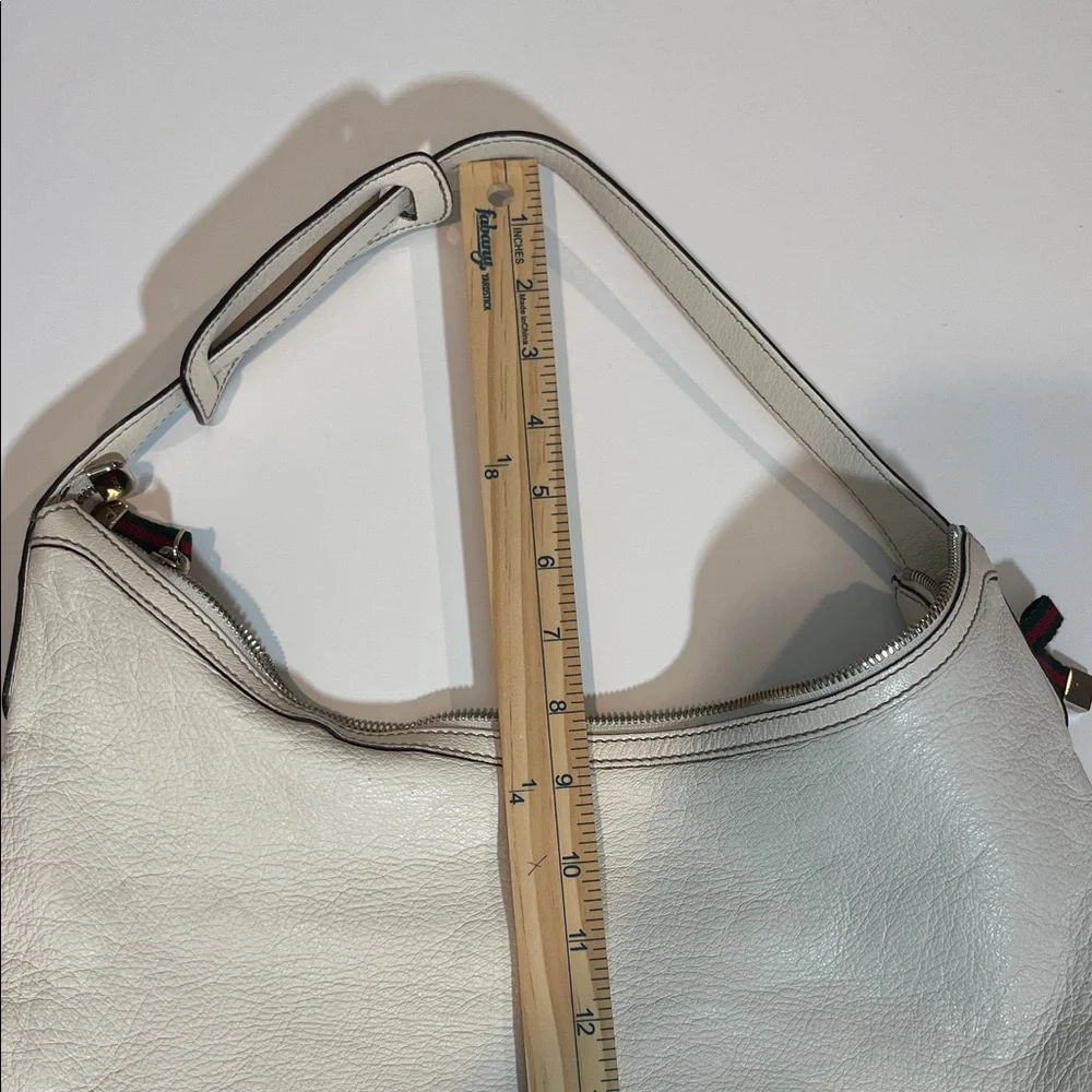 Authentic Gucci White Leather Hobo Bag - Picture 11 of 11